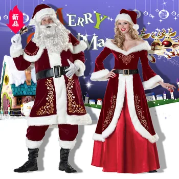 Costume Christmas Santa Claus Costume Cosplay Santa Claus Clothes Fancy Dress Adult Men and Women Christmas Dress 
Costume Christmas Santa Claus Costume Cosplay Santa Claus Clothes Fancy Dress Adult Men and Women Christmas Dress
