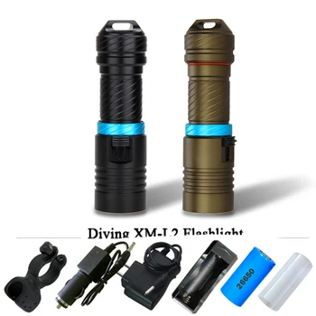 scuba diving flashlight 100M CREE xm l2 led lantern underwater worklight lampe torche waterproof torch flashlight 26650 or 18650
scuba diving flashlight 100M CREE xm l2 led lantern underwater worklight lampe torche waterproof torch flashlight 26650 or 18650