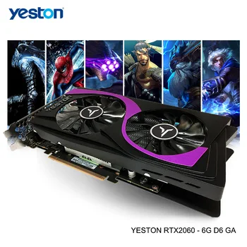 Yeston GeForce RTX2060 GPU 6GB GDDR6 192 bit Gaming Desktop computer PC Video Graphics Cards support DP/DVI-D/HDMI PCI-E X16 3.0
Yeston GeForce RTX2060 GPU 6GB GDDR6 192 bit Gaming Desktop computer PC Video Graphics Cards support DP/DVI-D/HDMI PCI-E X16 3.0