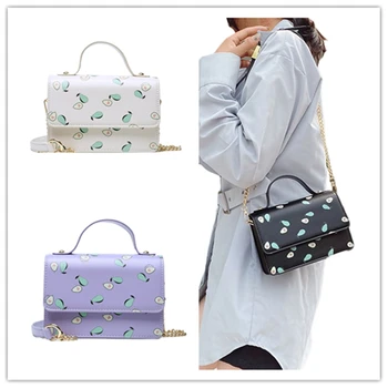 AA Women Fruit Printed PU Leather Handbag Ladies Wear-resistant Fresh Small Square Shoulder Bag Casual Portable Crossbody Bag 
AA Women Fruit Printed PU Leather Handbag Ladies Wear-resistant Fresh Small Square Shoulder Bag Casual Portable Crossbody Bag