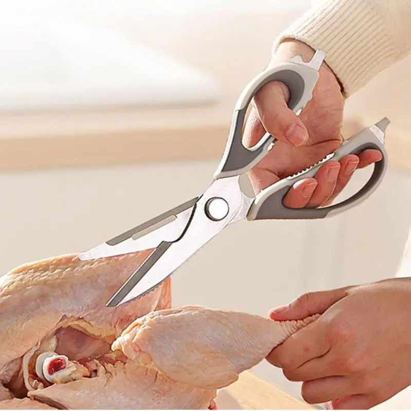 Multi-function Kitchen Scissors Stainless Steel Poultry Vegetable Cutter Shears Tool for Chicken Poultry Fish Herbs BBQ's Knives
Multi-function Kitchen Scissors Stainless Steel Poultry Vegetable Cutter Shears Tool for Chicken Poultry Fish Herbs BBQ's Knives