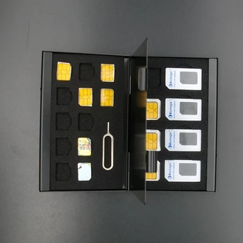 21 in 1 Aluminum Portable SIM Micro Pin SIM Card Nano Memory Card Storage Box Case Protector Holder SIM Card Phone Card Case
21 in 1 Aluminum Portable SIM Micro Pin SIM Card Nano Memory Card Storage Box Case Protector Holder SIM Card Phone Card Case