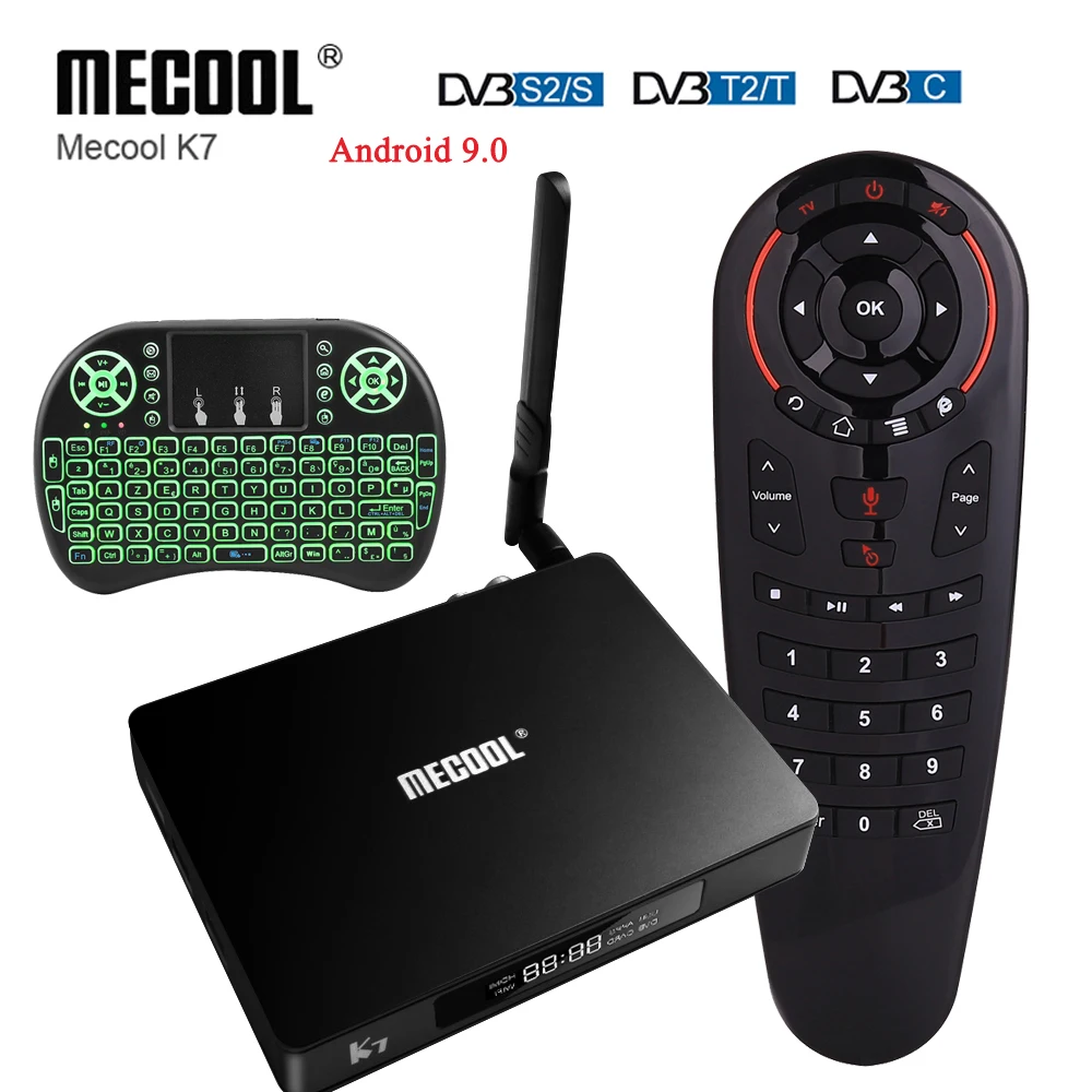 MECOOL K7 4G 64G Android 9.0 Smart TV Box Amlogic S905X2 DVB-S2 DVB-T2 DVB-C 2.4G/5G Dual WiFi USB 3.0 4K HD Set Top Box Media
MECOOL K7 4G 64G Android 9.0 Smart TV Box Amlogic S905X2 DVB-S2 DVB-T2 DVB-C 2.4G/5G Dual WiFi USB 3.0 4K HD Set Top Box Media
