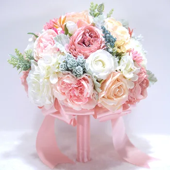 HONGFUYU Artificial Wedding Bridal Bouquet Wedding Flowers Chic Silk wedding bouquet Bride Bridesmaid Mariage Decoration D717
HONGFUYU Artificial Wedding Bridal Bouquet Wedding Flowers Chic Silk wedding bouquet Bride Bridesmaid Mariage Decoration D717