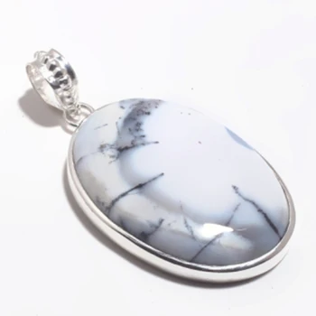 Genuine Dendrite Opal Pendant Silver Overlay over Copper , Women Jewelry gift
Genuine Dendrite Opal Pendant Silver Overlay over Copper , Women Jewelry gift