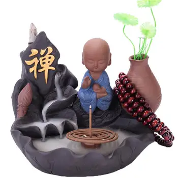 Buddhist Incense Burner Wierook Waterval Smoke Waterfall Ceramic Little Monk Buddha Incense Holder Incienso Cascada Home Decor
Buddhist Incense Burner Wierook Waterval Smoke Waterfall Ceramic Little Monk Buddha Incense Holder Incienso Cascada Home Decor