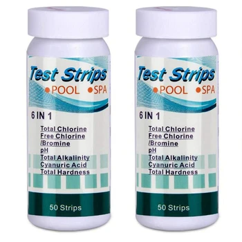 100Pcs 6In1 Swimming Pool Test Strip,for Hot Tubs-Full Chlorine,Chlorine-Free/Bromine,PH,Total Alkali,Cyano Acid
100Pcs 6In1 Swimming Pool Test Strip,for Hot Tubs-Full Chlorine,Chlorine-Free/Bromine,PH,Total Alkali,Cyano Acid
