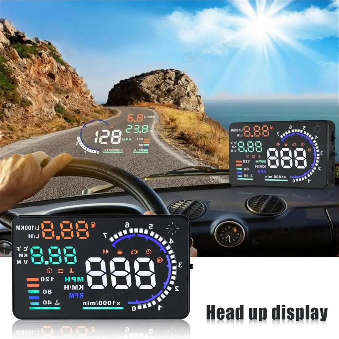 5.5" Large Screen Car HUD Head Up Display with OBD2 Interface Plug & Play A8 Car HUD Display New
5.5" Large Screen Car HUD Head Up Display with OBD2 Interface Plug & Play A8 Car HUD Display New