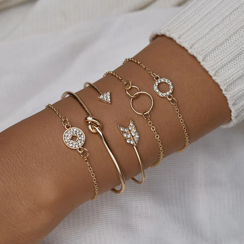 5PCs/set Map Charm Bracelets for Women Gold Crystal Wrist Chain Cool Fashion Hand Jewelry Female Bracelet
5PCs/set Map Charm Bracelets for Women Gold Crystal Wrist Chain Cool Fashion Hand Jewelry Female Bracelet