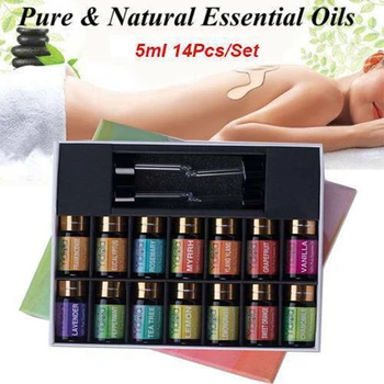 Yidiola 5ML 14Pcs/Set Pure Essential Oil Lavender Tea Tree Lemon Ylang Diffuser Massage Aromatherapy Aromatic Aroma dropper
Yidiola 5ML 14Pcs/Set Pure Essential Oil Lavender Tea Tree Lemon Ylang Diffuser Massage Aromatherapy Aromatic Aroma dropper