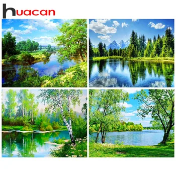 HUACAN Diamond Embroidery Scenic Diamond Painting Full Square Diamond Mosaic Trees Picture Of Rhinestones Home Decoration
HUACAN Diamond Embroidery Scenic Diamond Painting Full Square Diamond Mosaic Trees Picture Of Rhinestones Home Decoration