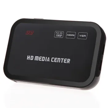 

Full HD 1080P Media Player Center RM/RMVB/AVI/MPEG Multi Media Video Player with HDMI YPbPr VGA AV USB SD/MMC Port Remote Cont