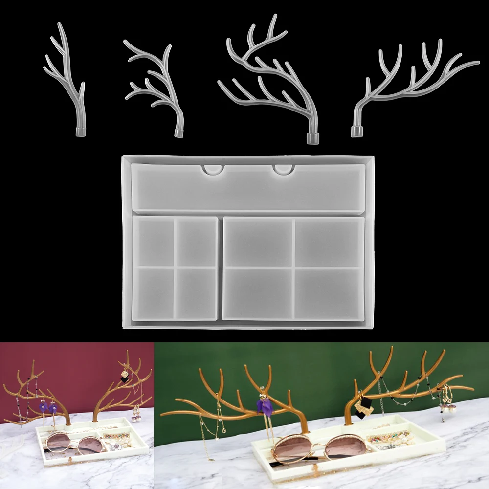 4 Styles Big Antler Display Stand Silicone Molds Tree Branch Storage Rack Tray Epoxy Resin Mold For DIY Jewelry Making Supplies
4 Styles Big Antler Display Stand Silicone Molds Tree Branch Storage Rack Tray Epoxy Resin Mold For DIY Jewelry Making Supplies