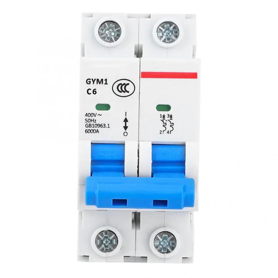 Miniature Circuit Breaker GYM1 2P Small-Sized Air Switch Circuit Protection 400VAC 50/60Hz Overload Protection
Miniature Circuit Breaker GYM1 2P Small-Sized Air Switch Circuit Protection 400VAC 50/60Hz Overload Protection