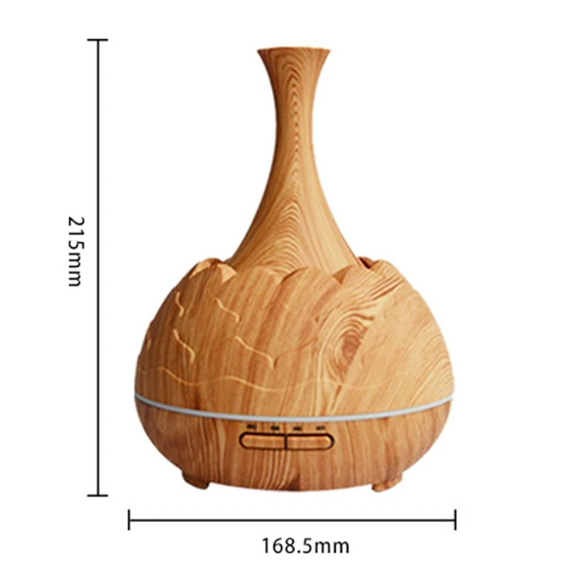 400Ml Ultrasonic Air Humidifier Aroma Essential Oil Diffuser with Wood Grain 7 Color Changing Led Lights for Office Home
400Ml Ultrasonic Air Humidifier Aroma Essential Oil Diffuser with Wood Grain 7 Color Changing Led Lights for Office Home