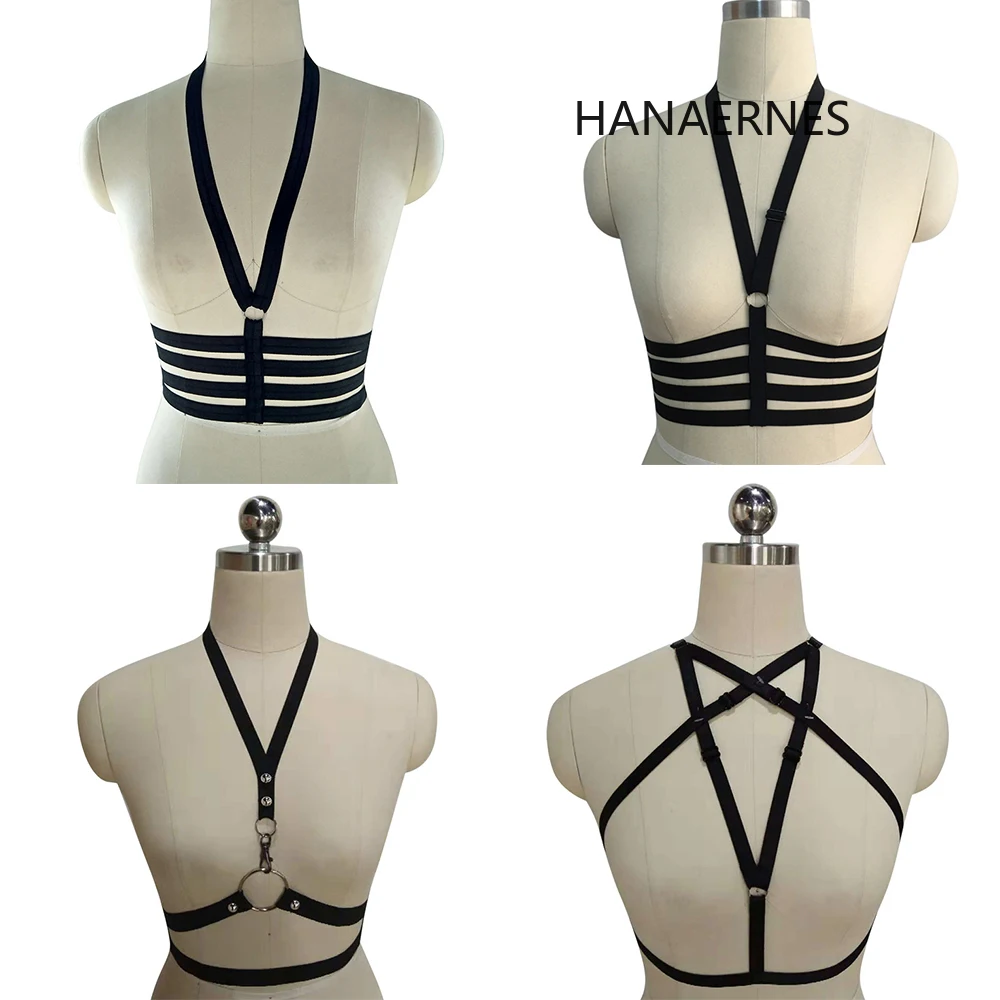 HANAERNES Women's Black Fashion Body Girdle Soft Cage Bra Stretch Adjust Tops Bondage Harness Belt Underwear Appeal Bandage Bra
HANAERNES Women's Black Fashion Body Girdle Soft Cage Bra Stretch Adjust Tops Bondage Harness Belt Underwear Appeal Bandage Bra