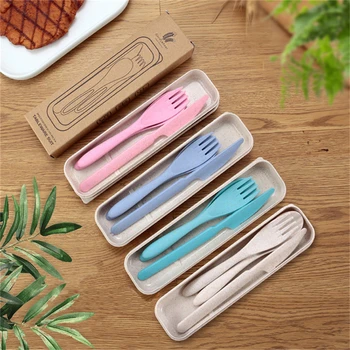 SEAAN 3pcs Cutlery Set Travel Cutlery Portable Cutlery Box Japanese-style Straw Knife Table Fork Spoon Student Kitchen Cutlery
SEAAN 3pcs Cutlery Set Travel Cutlery Portable Cutlery Box Japanese-style Straw Knife Table Fork Spoon Student Kitchen Cutlery