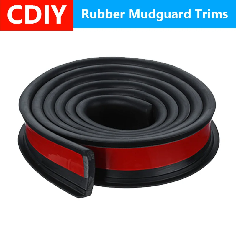 

Universal Pair Rubber Car Mudguard Trim Wheel Arch Protection Moldings for most cars trucks SUVs Car Styling Moulding 1.5Mx3.8CM