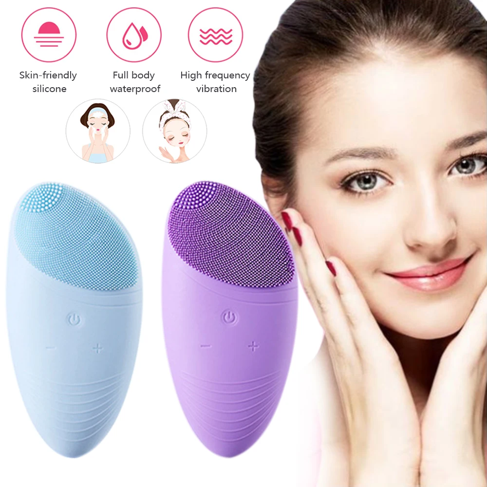 New Electric Silicone Facial Cleansing Brush Sonic Vibration Massage USB Rechargeable Smart Ultrasonic Face Cleaner Beauty Tool
New Electric Silicone Facial Cleansing Brush Sonic Vibration Massage USB Rechargeable Smart Ultrasonic Face Cleaner Beauty Tool