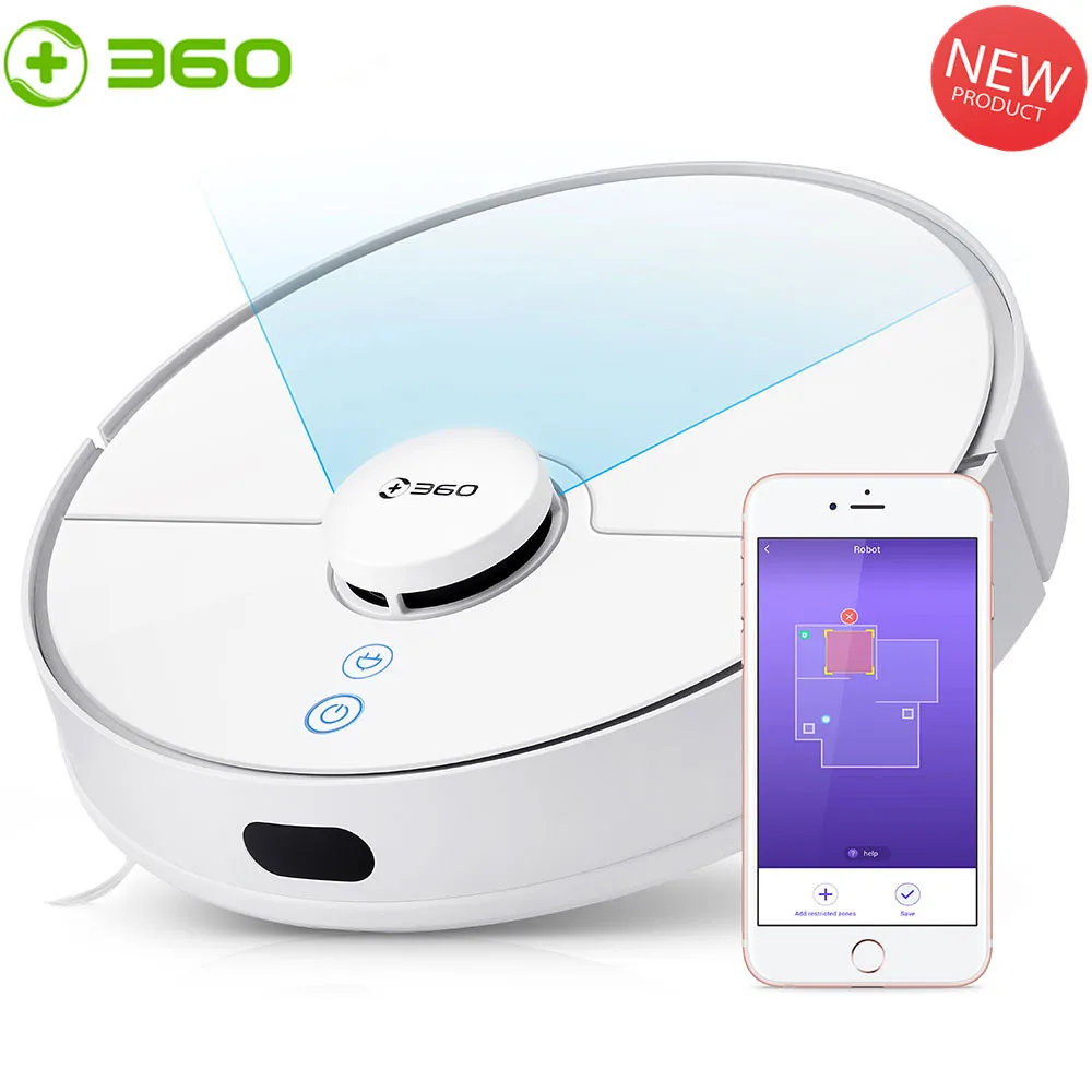 360 S5 Robot Vacuum Cleaner Intelligent Cleaners 2000PA Laser Navigation Lidar Mop Automatic Recharging Aspirador For Home
360 S5 Robot Vacuum Cleaner Intelligent Cleaners 2000PA Laser Navigation Lidar Mop Automatic Recharging Aspirador For Home