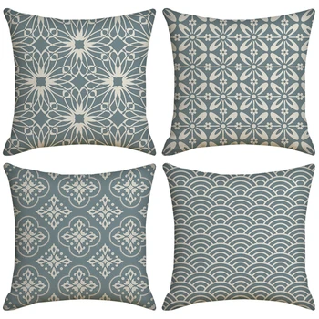 Junejour | 4pcs Light-blue Geometric Figure Cushion Cover Square Pillow Cases 45x45cm(18*18in) For Bedroom Home Decorative
Junejour | 4pcs Light-blue Geometric Figure Cushion Cover Square Pillow Cases 45x45cm(18*18in) For Bedroom Home Decorative