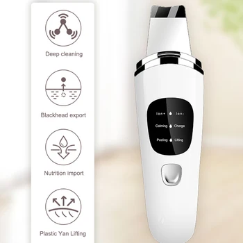 Ultrasonic Facial Skin Scrubber Cleaner Ion Acne Blackhead Remover Peeling Shovel Cleaner Facial Massager Skin Care Massager
Ultrasonic Facial Skin Scrubber Cleaner Ion Acne Blackhead Remover Peeling Shovel Cleaner Facial Massager Skin Care Massager