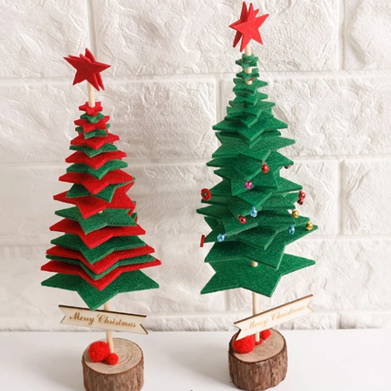 2019 Creative DIY non-woven Christmas Tree Small Pine Tree Mini Trees Placed The Desktop Home Decor Christmas Decoration 2Colors
2019 Creative DIY non-woven Christmas Tree Small Pine Tree Mini Trees Placed The Desktop Home Decor Christmas Decoration 2Colors