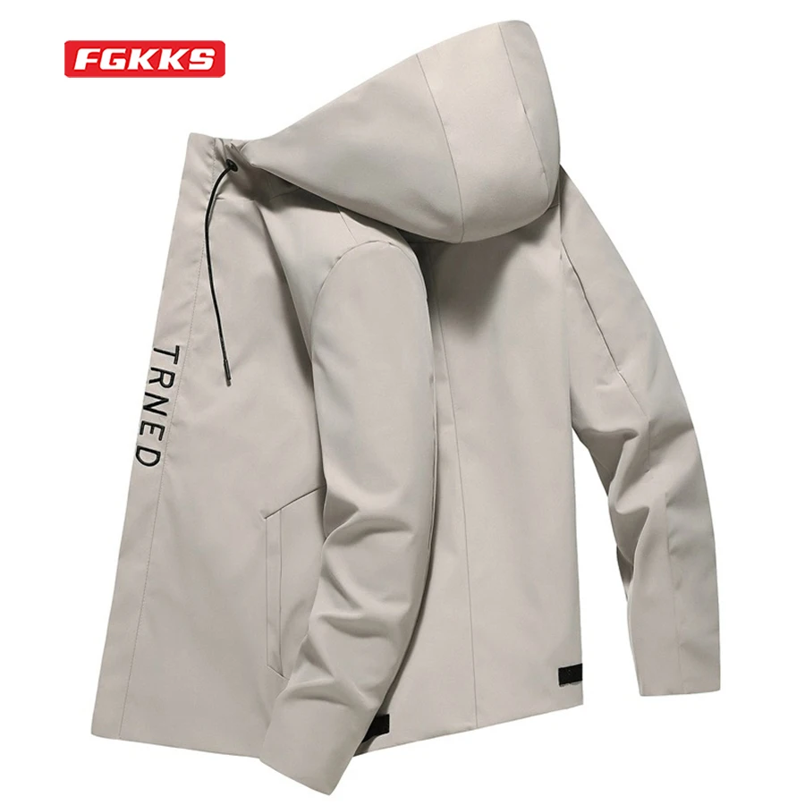 FGKKS Men Jacket 2021 Spring And Autumn Korean Fashion Trend Casual Letter Printing Hooded Youth All-match Jacket Men's Clothing
FGKKS Men Jacket 2021 Spring And Autumn Korean Fashion Trend Casual Letter Printing Hooded Youth All-match Jacket Men's Clothing