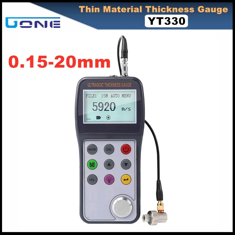 0.15~20mm ultrasonic thickness gauge portable digital very thin material metal plastic meter tester
0.15~20mm ultrasonic thickness gauge portable digital very thin material metal plastic meter tester