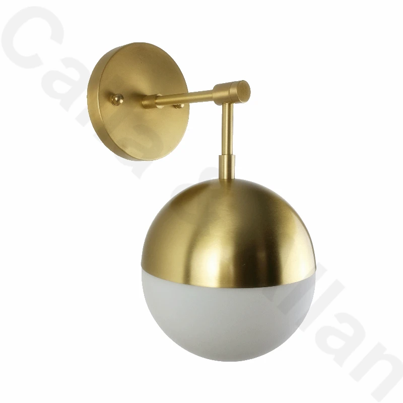 Quality Brass Glass Ball Beside Light Sconce 100% Copper Arm Wall Lamp Fixture Bathroom Bedroom Indoor Lighting decoration
Quality Brass Glass Ball Beside Light Sconce 100% Copper Arm Wall Lamp Fixture Bathroom Bedroom Indoor Lighting decoration