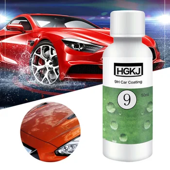 

HGKJ-9 9H Nano Car Care Paint Coating Solution Agent Liquid Hydrophobic 20/50ML Apply The Coating Lightly With A Sponge