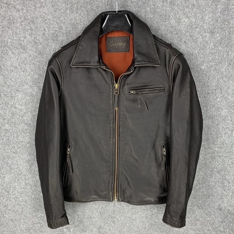 Free shipping.US casual style,J25 Turkey Tea Core Cowhide Jacket,vintage genuine Leather coat.motor biker leather jackets,sales
Free shipping.US casual style,J25 Turkey Tea Core Cowhide Jacket,vintage genuine Leather coat.motor biker leather jackets,sales
