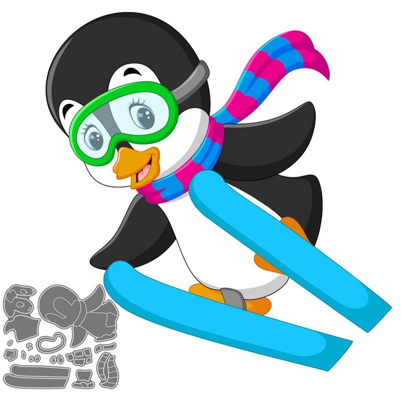 Материал для скрапбукинга катания на лыжах, пингвин, новинка 2022, металлические высекальные штампы, форма для высечки животных, трафареты, поделки для «сделай сам», альбом, бумажная карта
Материал для скрапбукинга катания на лыжах, пингвин, новинка 2022, металлические высекальные штампы, форма для высечки животных, трафареты, поделки для «сделай сам», альбом, бумажная карта