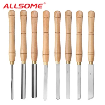 ALLSOME High Speed Steel Lathe Chisel Wood Turning Tool With Wood Handle Woodworking Tool 8 Types Durable HT2864
ALLSOME High Speed Steel Lathe Chisel Wood Turning Tool With Wood Handle Woodworking Tool 8 Types Durable HT2864