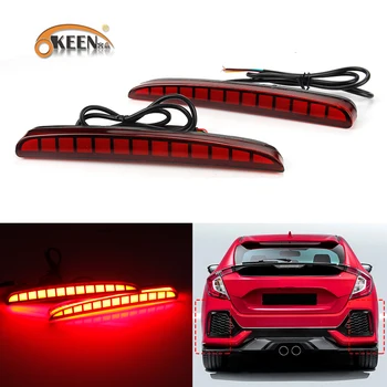 2Pcs For Honda Civic Type R Hatchback 2016 2017 2018 2019 Led Brake Lights rear bumper reflector driving lamp accessories 
2Pcs For Honda Civic Type R Hatchback 2016 2017 2018 2019 Led Brake Lights rear bumper reflector driving lamp accessories