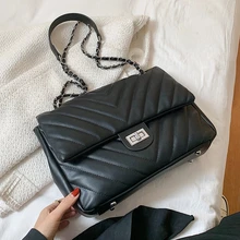 Vintage Classical V-line Flap Crossbody Messenger Bags for Women 2021 Big Solid Pu Leather Winter Designer Chain Shoulder Handba
Vintage Classical V-line Flap Crossbody Messenger Bags for Women 2021 Big Solid Pu Leather Winter Designer Chain Shoulder Handba