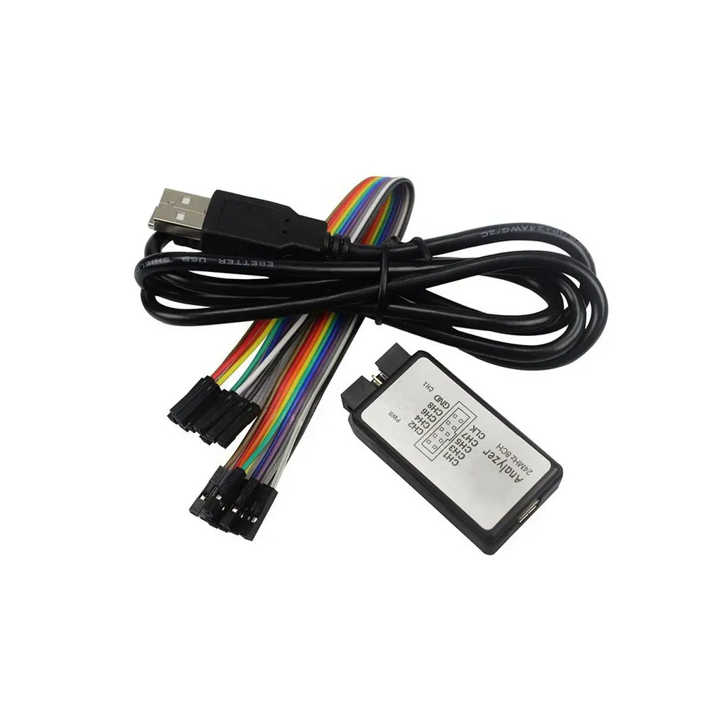 Logic Analyzer Single Chip Microcomputer Arm Fpga Debugging Tool 24M Sampling 8 Channels
Logic Analyzer Single Chip Microcomputer Arm Fpga Debugging Tool 24M Sampling 8 Channels