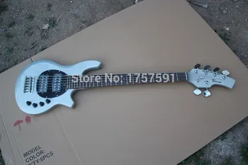 Free shipping Top Quality 6 strings Take the initiative to pickup Active Pickups Bongo Music Man silver Gray Electric guitar
Free shipping Top Quality 6 strings Take the initiative to pickup Active Pickups Bongo Music Man silver Gray Electric guitar