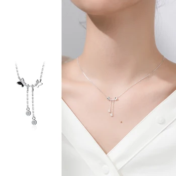 Mocanie Sweet Lovely Butterflys Taseel Round Zircon 925 Sterling Silver Insect Pendant Necklace for Women Girl Fine Jewelry
Mocanie Sweet Lovely Butterflys Taseel Round Zircon 925 Sterling Silver Insect Pendant Necklace for Women Girl Fine Jewelry