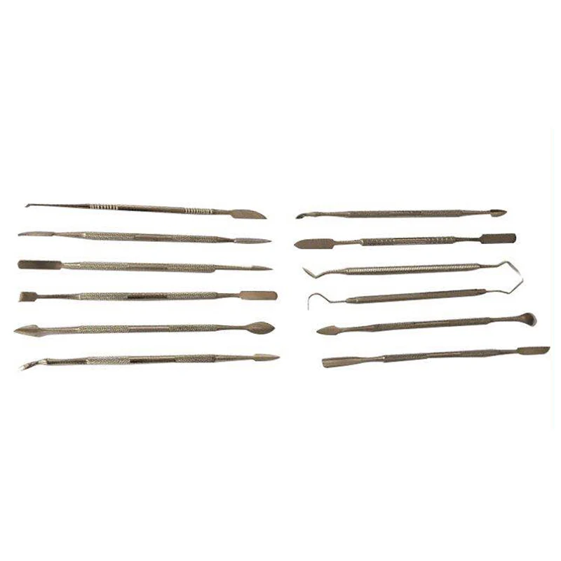 Set Of Tools For Sculpture, Pottery, Double Ended Wax Modeling In Stainless Steel - 12 Pieces
Set Of Tools For Sculpture, Pottery, Double Ended Wax Modeling In Stainless Steel - 12 Pieces