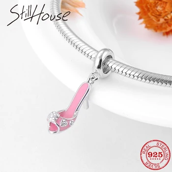Pink Enamel CharmsNew 925 Sterling Silver Rose High heels Pendants Fit Original Charms EuropeanBracelet Necklaces Jewelry Making
Pink Enamel CharmsNew 925 Sterling Silver Rose High heels Pendants Fit Original Charms EuropeanBracelet Necklaces Jewelry Making