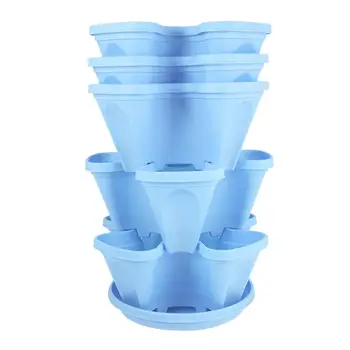 1 Set Of 6pcs Flowepot Multilayer Stacking Cultivation Pot Vegetable Melon Fruit Strawberry Planting Pot - 1pc Tray (Blue)
1 Set Of 6pcs Flowepot Multilayer Stacking Cultivation Pot Vegetable Melon Fruit Strawberry Planting Pot - 1pc Tray (Blue)