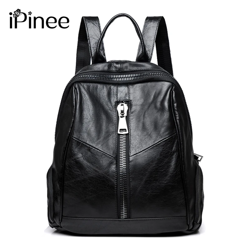 Модный женский рюкзак iPinee из воловьей кожи дорожная сумка высококачественный