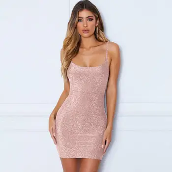 Lucyever Fashion Glitter Off Shoulder Mini Dresses Ladies Sexy Backless Bodycon Dress Women 2020 Summer Elegant Pink Party Dress
Lucyever Fashion Glitter Off Shoulder Mini Dresses Ladies Sexy Backless Bodycon Dress Women 2020 Summer Elegant Pink Party Dress