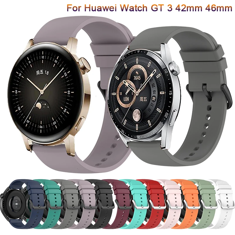 Фото Силиконовый ремешок для Huawei Watch GT3 GT 3 GT2 2 42 мм 46 сменный Браслет смарт-часов Honor Magic |