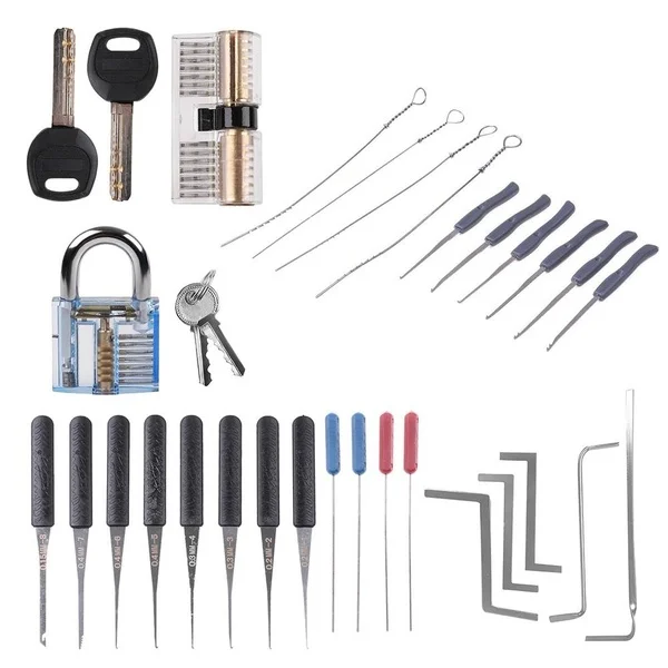 

Locksmith Supplies Hand Tools Lock Pick Set Row Tension Wrench Tool Broken Key Auto Extractor Remove Hook Hardware Tool