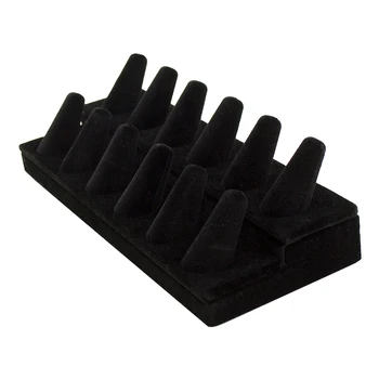 Jewelry Holder Organizer Solid Rack Counters Storage Velvet Ring Display Accessories Cone 12/18 Slots Showcase Stand Portable
Jewelry Holder Organizer Solid Rack Counters Storage Velvet Ring Display Accessories Cone 12/18 Slots Showcase Stand Portable
