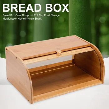 Dustproof Clamshell Snack Roll Top Multifunction Bread Box Home Kitchen Bamboo Large Capacity Food Storage Cake Restaurant
Dustproof Clamshell Snack Roll Top Multifunction Bread Box Home Kitchen Bamboo Large Capacity Food Storage Cake Restaurant