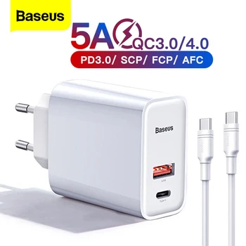 Baseus Quick Charge 4.0 3.0 USB Charger For iPhone 11 Pro Max Samsung Huawei SCP QC4.0 QC3.0 QC C PD Fast Mobile Phone Charger 
Baseus Quick Charge 4.0 3.0 USB Charger For iPhone 11 Pro Max Samsung Huawei SCP QC4.0 QC3.0 QC C PD Fast Mobile Phone Charger