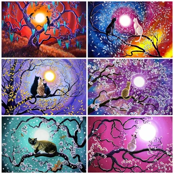 HUACAN Oil Painting By Number Animal Drawing On Canvas DIY Coloring By Numbers Cat Hand Painted Paintings Gift Kits Home Decor 
HUACAN Oil Painting By Number Animal Drawing On Canvas DIY Coloring By Numbers Cat Hand Painted Paintings Gift Kits Home Decor